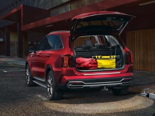 Listwa tylnego zderzaka, satynowy chrom, Kia Sorento, Sorento HEV / PHEV