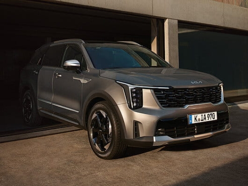 Nakładki ozdobne lusterek, satynowy chrom, Kia Sorento, Sorento HEV / PHEV