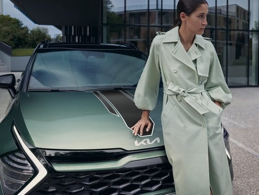 Naklejki ozdobne, czarno-białe, Kia Sportage , Sportage GT-line , Sportage HEV / PHEV , Sportage HEV / PHEV GT-line