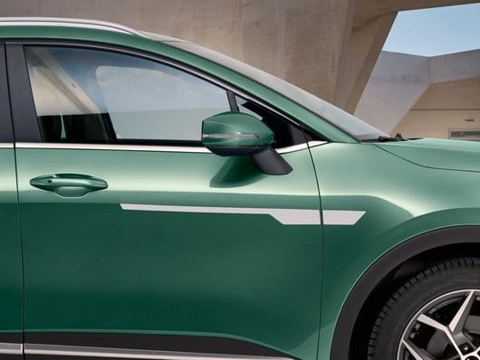 Naklejki boczne RAZOR, białe, Kia Sportage, Sportage GT-line, Sportage HEV / PHEV, Sportage HEV / PHEV GT-line