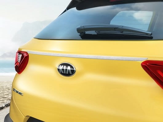 Listwa ozdobna klapy bagażnika, szczotkowana stal, Kia Stonic, Stonic GT-line