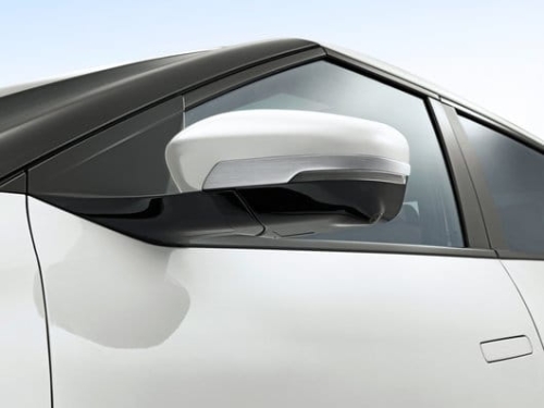 Nakładki lusterek, szczotkowane aluminium, Kia EV4, EV4 GT-line, EV4 Fastback, EV4 Fastback GT-line