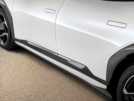Listwy boczne, szczotkowane aluminium, Kia EV4, EV4 GT-line, EV4 Fastback, EV4 Fastbacka GT-line