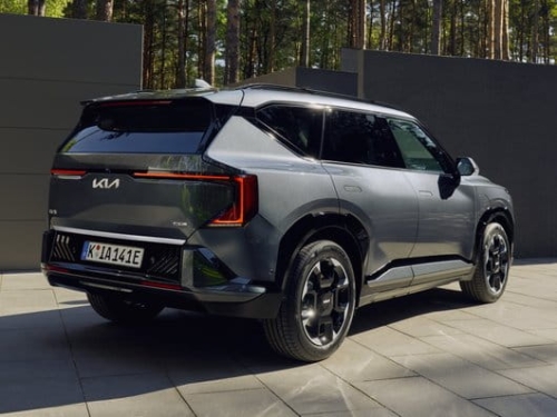 Nakładki lusterek, szczotkowane aluminium, Kia EV5, EV5 GT-line