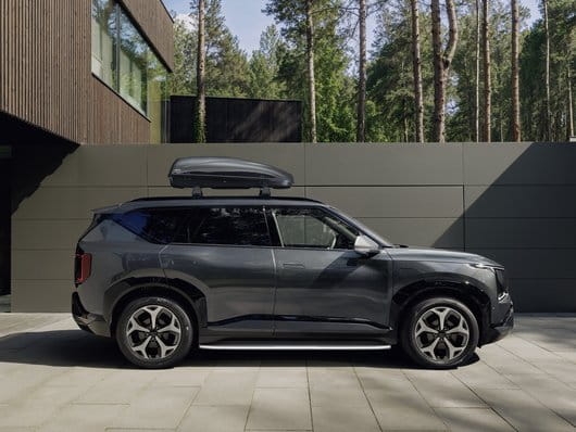 Nakładki lusterek, szczotkowane aluminium, Kia EV5, EV5 GT-line