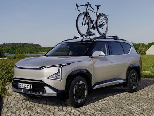 Nakładki lusterek, szczotkowane aluminium, Kia EV5, EV5 GT-line