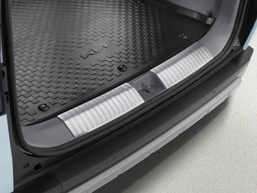 Nakładki progu bagażnika, szczotkowana stal, Kia PV5