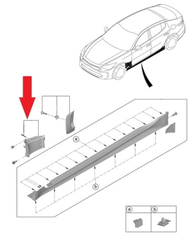 Prowadnica powietrza, Kia Stinger 87761J5000