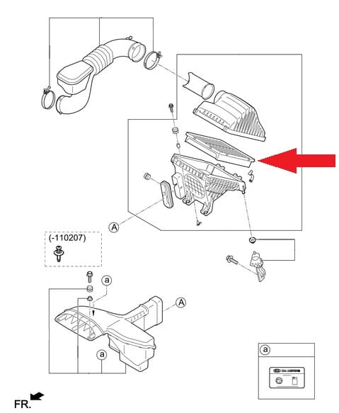 Filtr powietrza, Kia Optima 281133S100