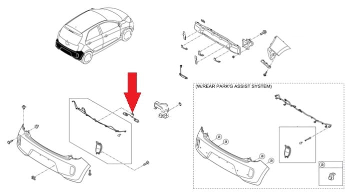 Oświetlenie tablicy rejestracyjnej Kia Picanto 925011Y000