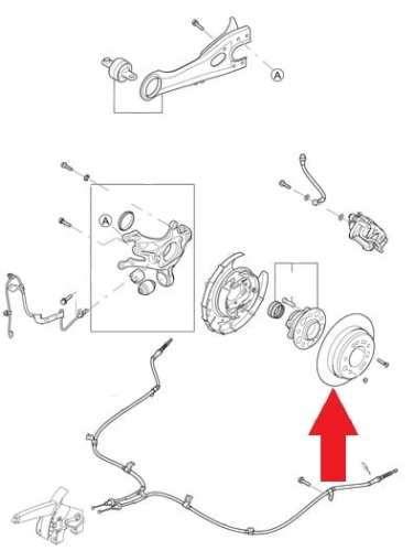 Tarcze hamulcowe kpl. na tylną oś, Kia Ceed, Sportage 584111H100