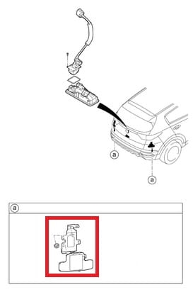 Radar tylny narożny, lewy, Kia Sportage 99140F1500