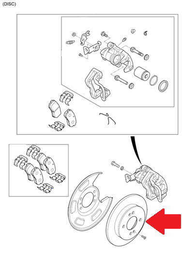 Zestaw tarcz hamulcowych tył, Kia Picanto 58411G6300