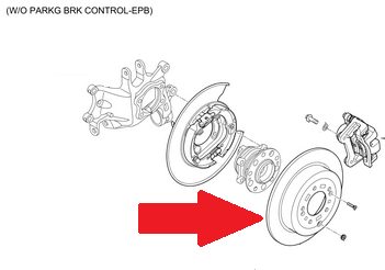 Zestaw tarcz hamulcowych na tylną oś Kia Sportage 58411D7000