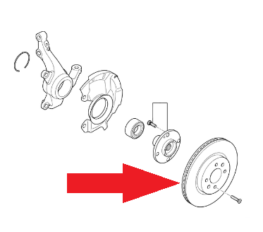 Tarcze hamulcowe kpl. na przednią oś, Kia Rio 517121W250