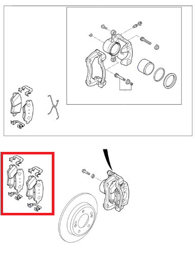 Klocki hamulcowe przód, Kia Ceed 58101A6A70