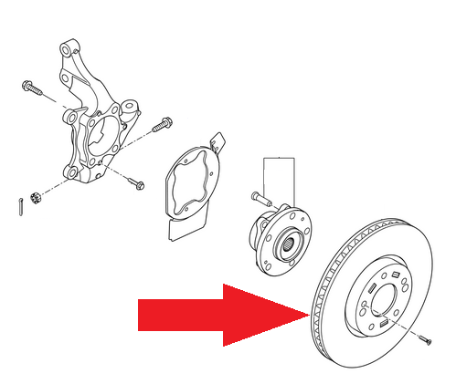 Tarcze hamulcowe kpl. na przednią oś, Kia Ceed 51712A6600