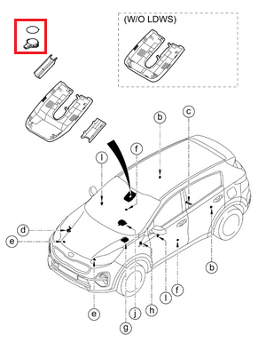 Czujnik deszczu, Kia Ceed, Niro EV, Niro HEV, Rio, Stonic, Soul, Sportage