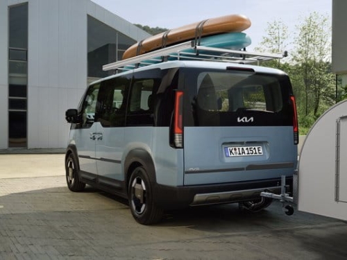 Listwy drzwi tylnych, metaliczny szary, Kia PV5 Passenger, PV5 Cargo