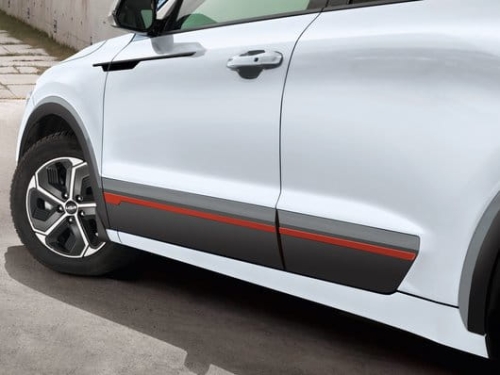 Listwy boczne, orange delight, Kia Niro EV, Niro HEV / PHEV