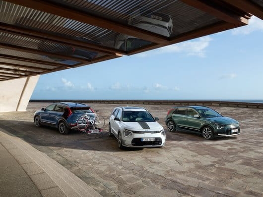 Nakładki lusterek, szczotkowane aluminium, Kia Niro EV, Niro HEV / PHEV